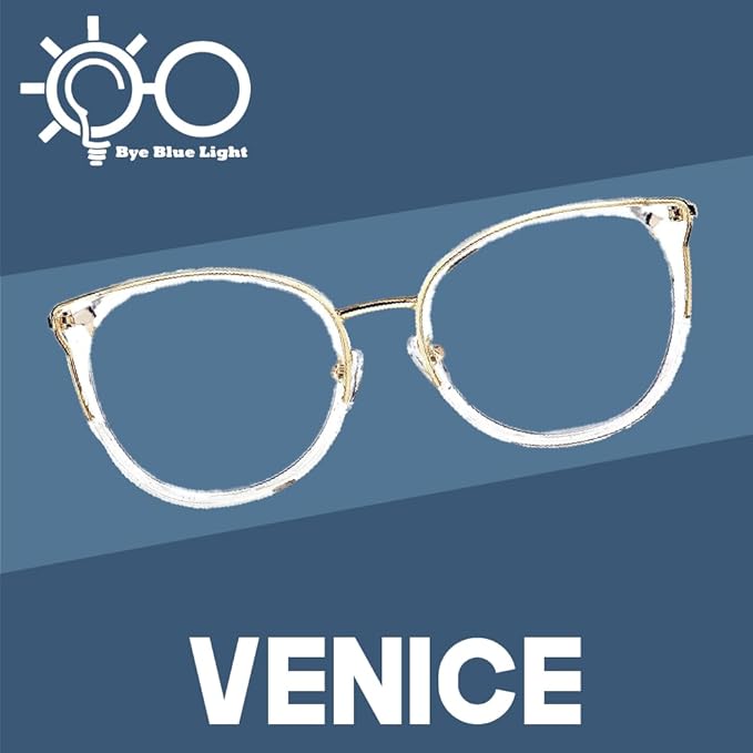 Blue Light Blocking Glasses – Lightweight, Anti-Glare & Eye Strain Relief for Gaming, Reading & Office Use