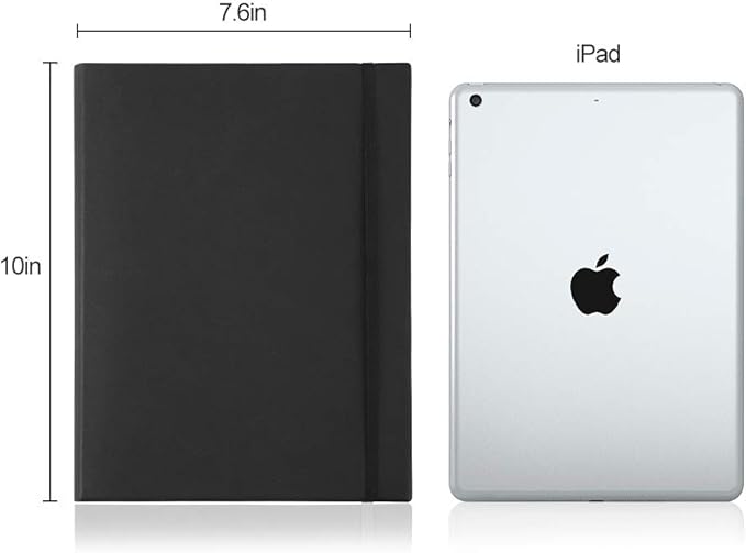 B5 College Ruled Notebook Softcover Journals(2-Pack)- AHGXG Large Composition Notebook 7.6 x 10 inch with Thick 100gsm Lined Paper, Total 408 Numbered Pages (Black Blue)