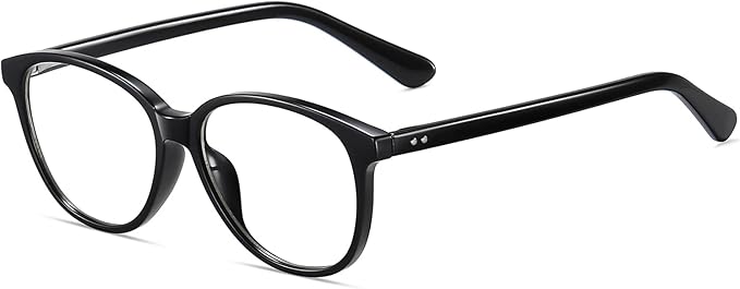 MEETSUN Blue Light Blocking Glasses for Women Cat Eye Blue Light Glasses TR Frame Anti Eyestrain UV Glare Computer Gaming Eyeglasses(Black Frame)