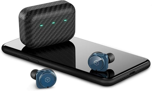 Master and Dynamic MW09 True Wireless Earphones Bluetooth Noise Cancelling Headphones/Earbuds Blue
