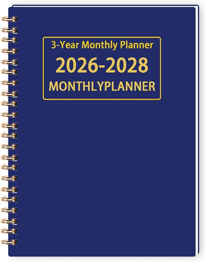 2026-2028 Monthly Planner - 3 Year Monthly Calendar/Planner 2026-2028, 5.9" x 8.5", 36 Month Calendar Planner, Planners with Twin-Wire Binding, Lined Notes Pages