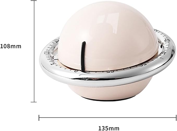 Mechanical Kitchen Timer, Cute Wind Up 60-Minute Manual Countdown for Kids, Classroom, Home, Study and Cooking