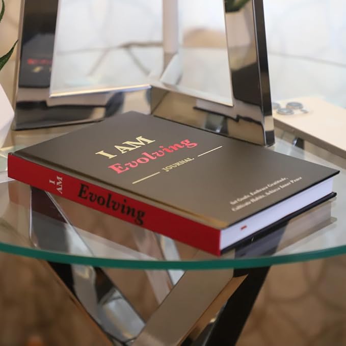 I AM Evolving Journal: Set Goals, Embrace Gratitude, Cultivate Habits, Achieve Inner Peace | Undated Gratitude Journal for Personal Development, Mindfulness, & Daily Reflection. (Black)