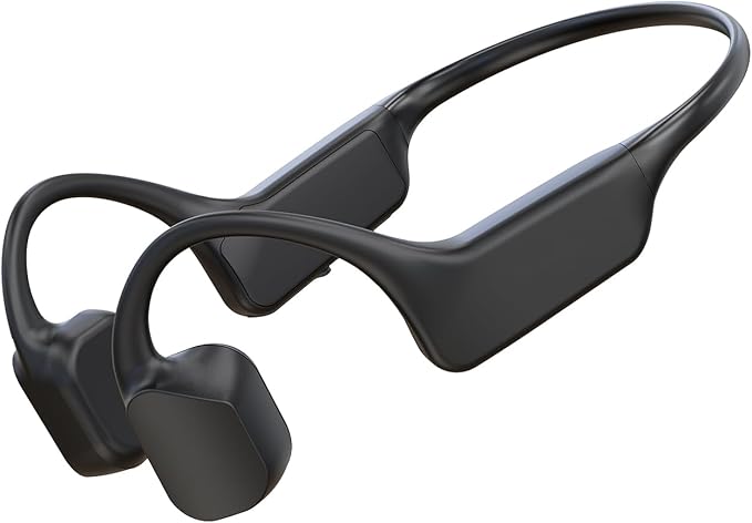 Bone Conduction Headphones, Wireless Bluetooth 5.3 Open-Ear Headphones with Mic, 10H Playtime Long Battery Life, Waterproof IPX6 Sport Headphones for Running, Cycling, Workout, Gift
