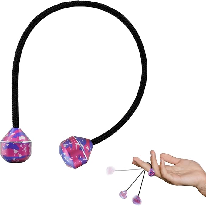 Fidget Beads, Metal Fidget Toy EDC Anxiety Relief Toy for Men Women Teens Skill Players Stress Relief Toys(A-Blue White Red)