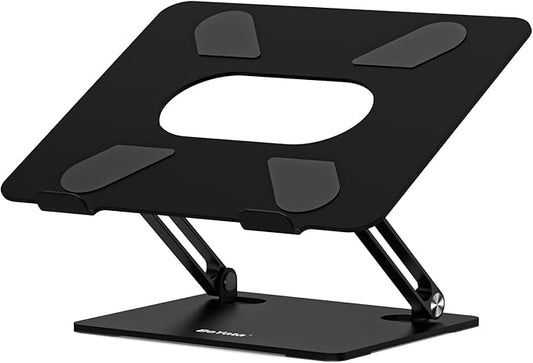 BoYata Laptop Stand, Laptop Holder, Multi-Angle Stand with Heat-Vent, Adjustable Notebook Stand for Laptop up to 17 inches, Compatible for MacBook Pro/Air, Surface Laptop, and so on (Black)