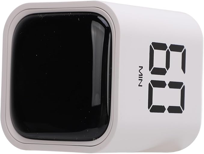 Gravity Cube Timer, Productivity Sensor Flip Kitchen Large LED Display Adjustable Sound Alarm Vibration High Low Volume Custom Modes Kids Study Students Office Exercise Skincare