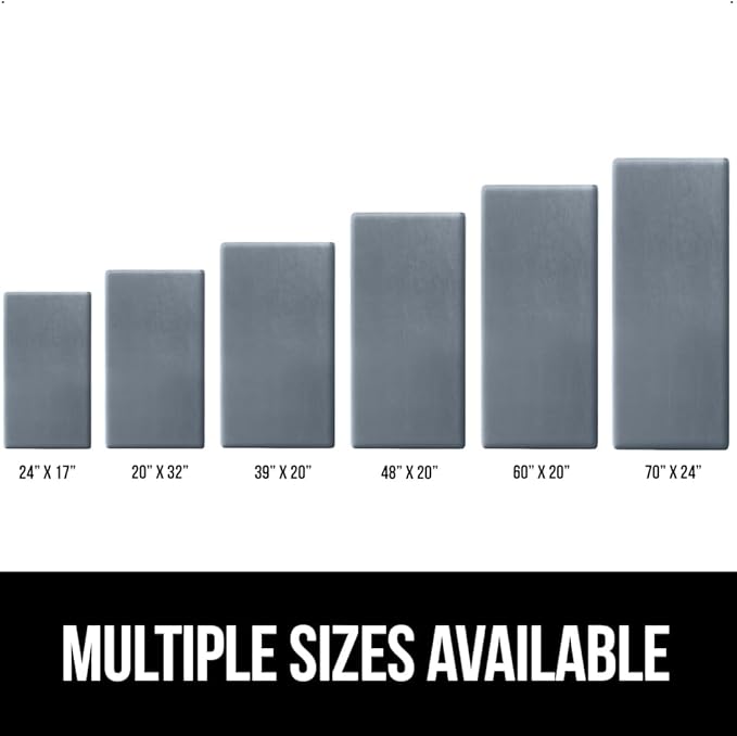 GORILLA GRIP Comfortable Cushioned Kitchen Mats for Floor, 39x20, Waterproof and Stain Resistant Soft Top, 3/4 Inch Thick Ergonomic Standing Desk Anti Fatigue Mat, Foam Supports Ankles, Feet, Charcoal