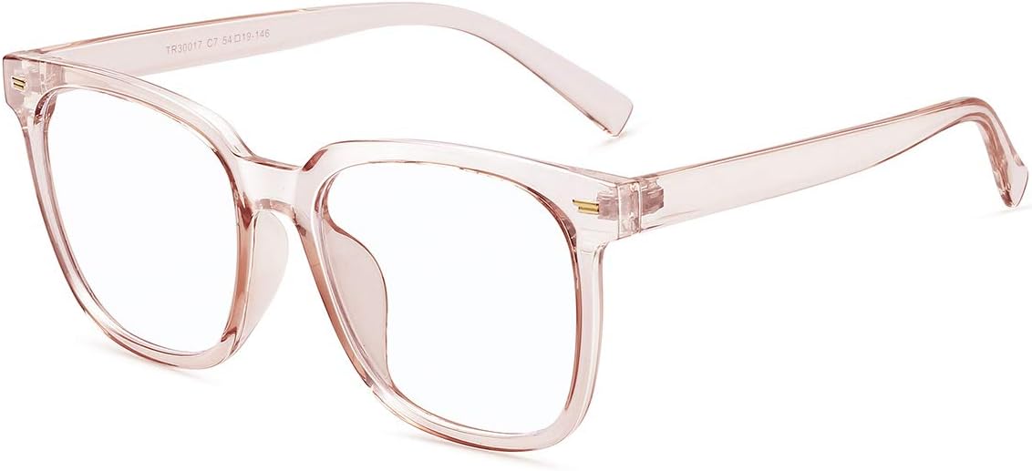 PANNER Oversized Square Blue Light Blocking Glasses for Women Men Anti Glare Reduce Eyestrain Computer Glasses