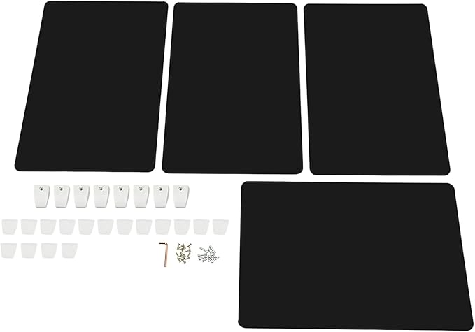 4PCS Desk Dividers Office Partitions, Privacy Desk Panel Protective, Acrylic Plexiglass Shield with Clamps for Offices Schools Call Centers - 23.6”L X15.8”W