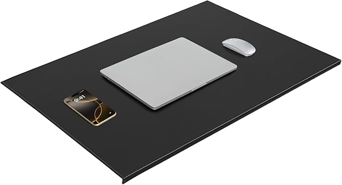 AKOZLIN 35.4"x22.8" Soft PU Leather Surface Office Desk Mouse Mat Pad with Full Grip Fixation Lip Table Blotter Edge-Locked Protector