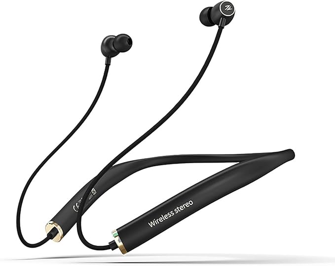 Neckband Headphones in-Ear Wireless Earbuds 18 H Playtime Stereo Deep Bass Wireless Magnetic Waterproof Around in Ear Headset Immersive Bass for Home, Traveling, Outdoor, Business Trips