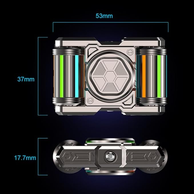 Fidget Roller, Metal - Adult Handheld Fidget Toy | Helps Relieve Stress, Anxiety, Tension | Promotes Focus, Clarity | Compactness, Variety of Play
