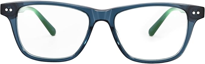 Dollger Fashionable Square Transparent Lenses Blue Light Blocking Glasses for Women Men - Computer Glasses for Stylish Women