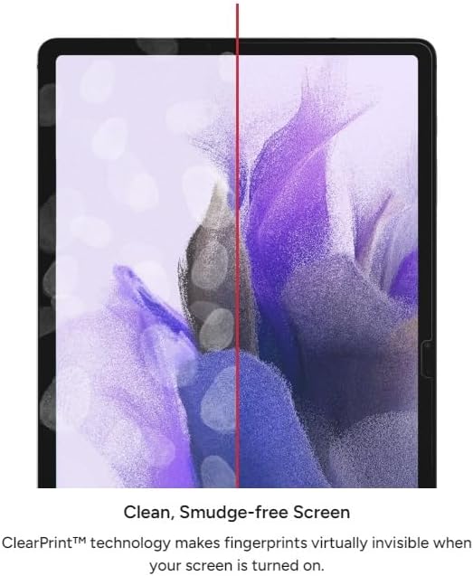 ZAGG InvisibleShield Glass Elite Screen Protector for Samsung Galaxy Tab S9/S9 FE - Advanced Strength, Recycled Glass, ClearPrint Technology, Reinforced Edges, Smooth Feel, Easy Installation