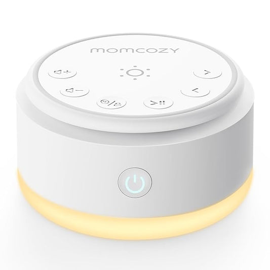 Momcozy Sound Machine for Baby-20 Soothing Sounds & Touch Warm Light Portable White Noise for Kids & Adults for Sleeping Timer and Memory | Ideal Travel Companion & Nursery Must-Have