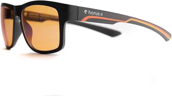 Horus X ® • Kids Blue Light Blocking Glasses | Gaming glasses | Screen Protection for boys and girls | Amber