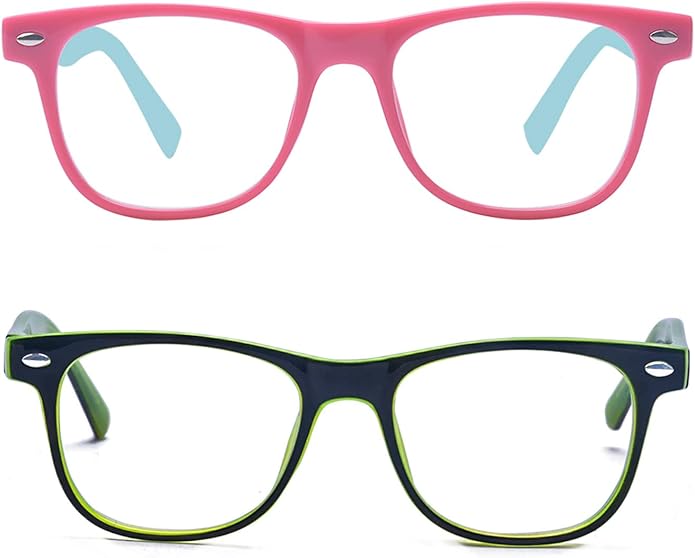 Outray Blue Light Glasses for Kids Computer Blue Light Blocking Glasses for Boys and Gilrs Age 3-12 Anti Eyestrain