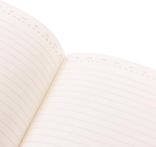 Graphique Apollo Vegan Leather Journal | Hardcover Notebook | 192 Lined Pages | Inner Pocket, Pen Loop, Elastic Closure | Work, Diary, Notes | 6” x 8”