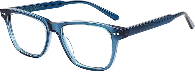 Dollger Fashionable Square Transparent Lenses Blue Light Blocking Glasses for Women Men - Computer Glasses for Stylish Women