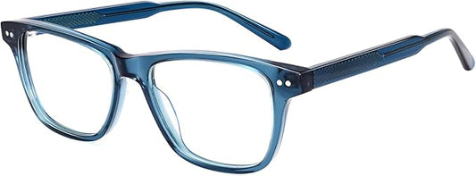 Dollger Fashionable Square Transparent Lenses Blue Light Blocking Glasses for Women Men - Computer Glasses for Stylish Women