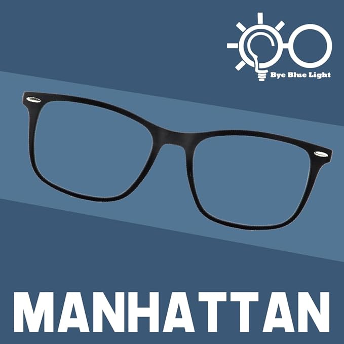 Blue Light Blocking Glasses – Lightweight, Anti-Glare & Eye Strain Relief for Gaming, Reading & Office Use