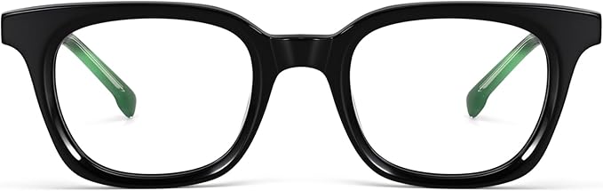 Dollger Blue Light Blocking Glasses For Woman Men Thick Frame Round Non-Prescription, pertain Work，Computer Gaming，TV