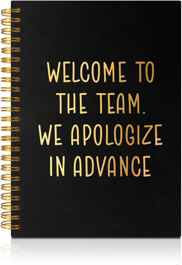 Welcome to The Best Team 160 Blank Pages Spiral Notebook, New Job Gifts for Employee, Dream Team Gifts for Colleagues, New Employee Welcome Gifts, New Beginning Gifts for Coworker Colleagues