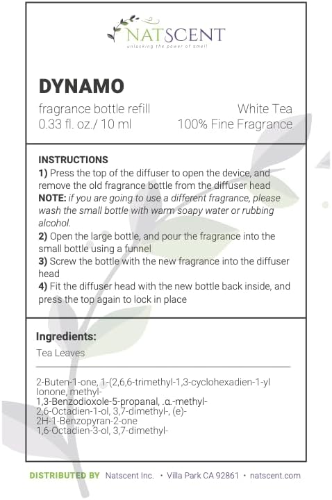 White Tea Essential Oils for Diffusers for Home, Nature-derived White Tea Diffuser Oil, Long-Lasting & Family-Friendly Diffuser Oils Scents, IFRA Certified, Cold Air & Ultrasonic - 0.33 0z