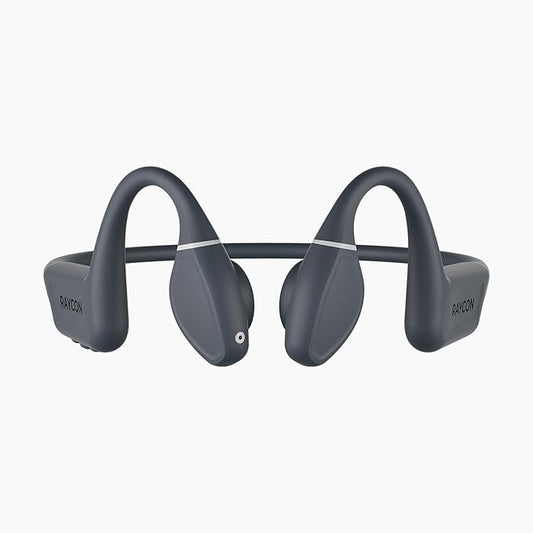 Raycon Bone Conduction Headphones, Open-Ear Bluetooth Sports Earbuds with Mic, IP68 Water Resistant Headset for Workout and Running, 13hr Playtime (Gray)