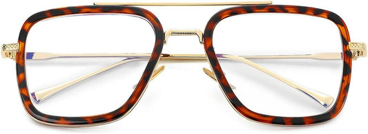 Tony Stark Style Blue Light Blocking Glasses for Men Women, Iron Man and Spider-Man Computer Gaming Glasses