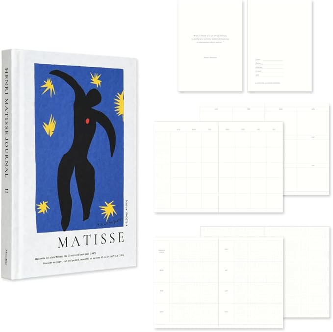 Monolike Hardcover Henri Matisse Diary, HENRI MATISSE JOURNAL Ⅱ - Academic Planner Weekly & Monthly Planner