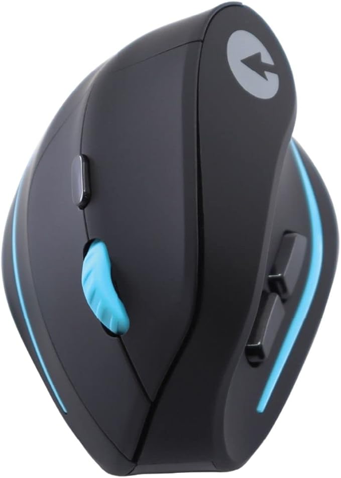 Swiftpoint ErgoPoint Ergonomic 6-Button Vertical Mouse for Health & Productivity, Office or WFH Compatible with Zoom, MS Teams, Skype & More