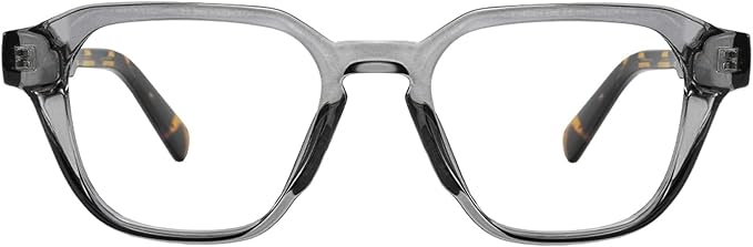 TIJN Blue Light Blocking Glasses for Women Men TR90 Rectangle Frame and Chic Preppy Style Computer Screen Glasses, Trevis