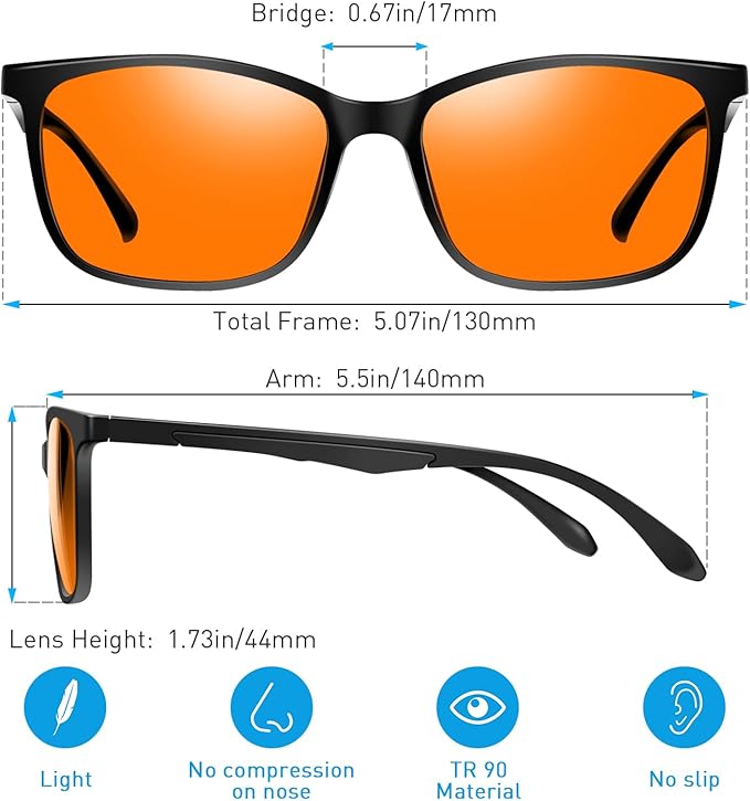 Okany Blue Light Blocking Glasses Gaming Computer Glasses Powerful Professional Screen Filter