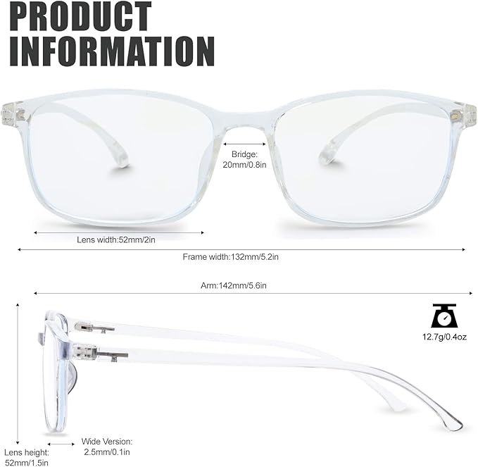 Kids Blue Light Blocking Glasses Silicone Flexible TR-90 Frame, Computer Gaming TV Phone Glasses for Boys Girls Age 3-14 (4-14 yr-Old, B0205 Clear)