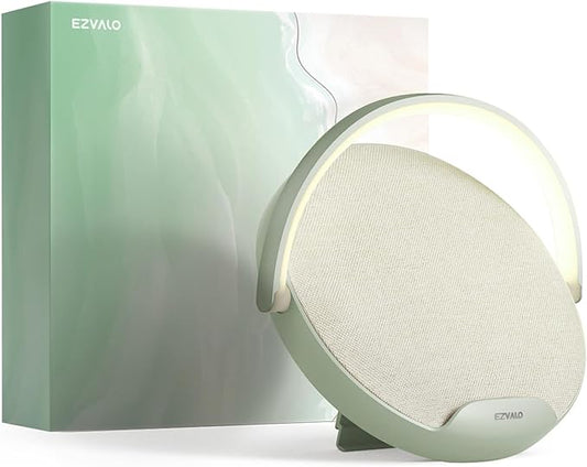 EZVALO Mothers Day Gifts for Her, Bedside Lamp with Wireless Charger, 4 in 1 Dimmable LED Night Light, Nightstand Touch Lamp, Portable Bluetooth Speaker, Birthday Gifts for Women, Men, Mom