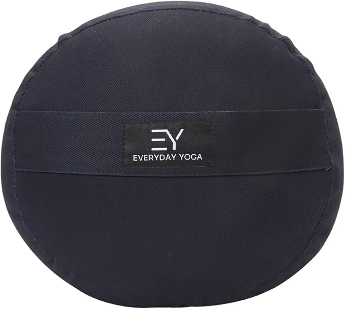 Everyday Yoga Premium Bolster, Meditation Pillow, Super Soft & Lightweight with Carry Handle - Firm Support for Restorative Yoga, Multi-color