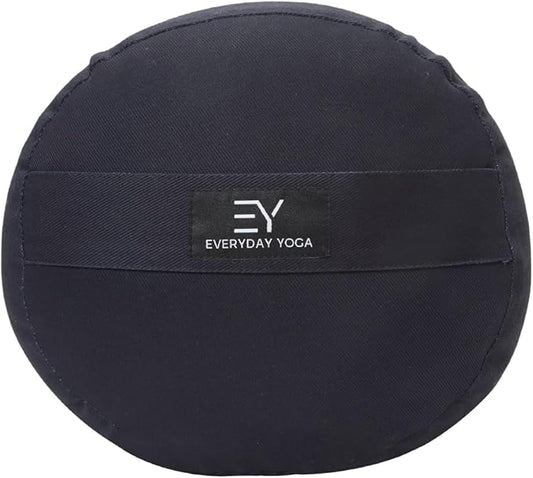 Everyday Yoga Premium Bolster, Meditation Pillow, Super Soft & Lightweight with Carry Handle - Firm Support for Restorative Yoga, Multi-color