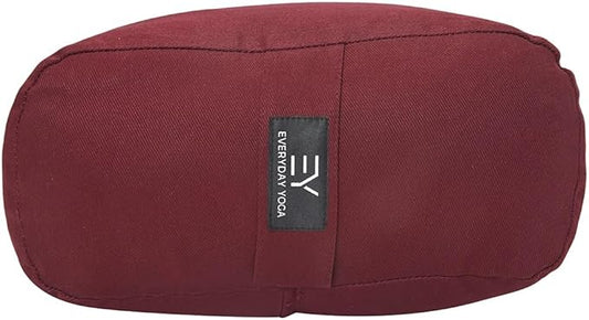 Everyday Yoga Premium Bolster, Meditation Pillow, Super Soft & Lightweight with Carry Handle - Firm Support for Restorative Yoga, Multi-color