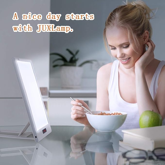 Bright Light Therapy Lamp 12000 Lux - Sunrise Alarm Clock with Dawn Simulator, APP Control - Wake Up Happy & Start Your Day Positively