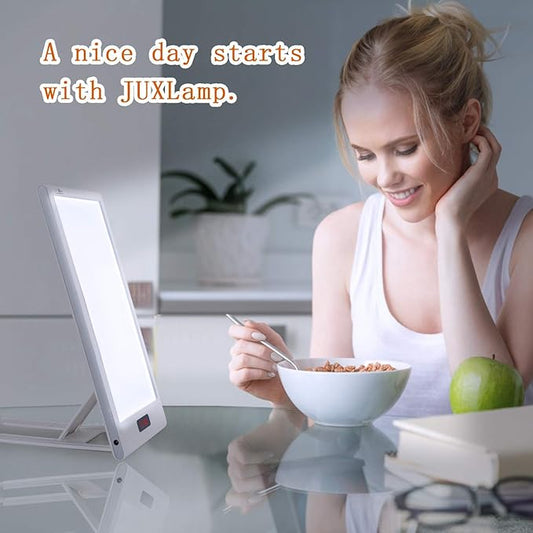 Bright Light Therapy Lamp 12000 Lux - Sunrise Alarm Clock with Dawn Simulator, APP Control - Wake Up Happy & Start Your Day Positively