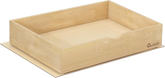 WelFurGeer Soft Close Pull Out Drawers for Kitchen Cabinets, 29" W x 22" D Pull Out Cabinet Organizer, Premium Birchwood Pull-Out Cabinet Drawers, Heavy-Duty Cabinet Organizer for Home & Kitchen