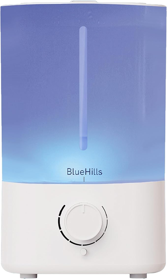 BlueHills Premium 5000 ML XL Essential Oil Diffuser Humidifier Large Room Huge Coverage Area 5 Liter Big Capacity High Mist Output 100 Hours Long Run Time Aroma Diffuser White G501