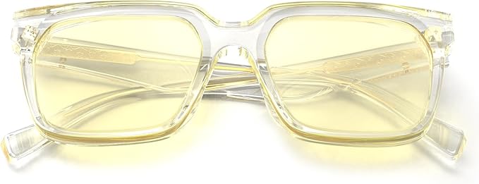 VISOONE Gaming Glasses Blue Light Blocking Oversized Square Computer Eyewear Men Women Cougar