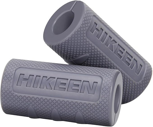 Hikeen Thick Bar Dumbbell Grips,Non Slip Hard Rubber Barbell Grips,Grips for Weight Lifting, Muscle Building-1.77", 2", 2.25" & 2.75" Outer Diameter
