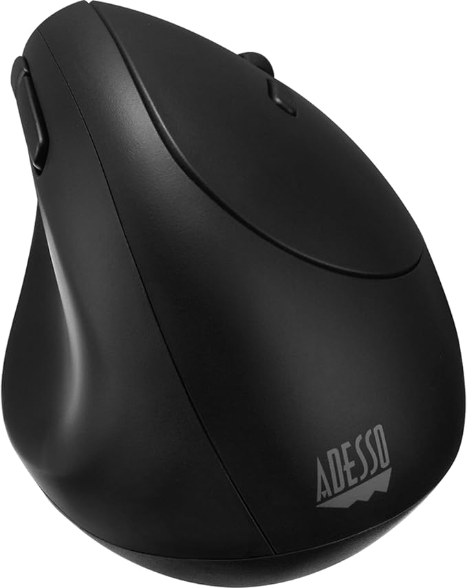 ADESSO iMouse V10 Wireless Vertical Ergonomic Mini Mouse iMouse V10-2.4GHz, 800/1200/1600 DPI, Ergo Mice with 6 Buttons