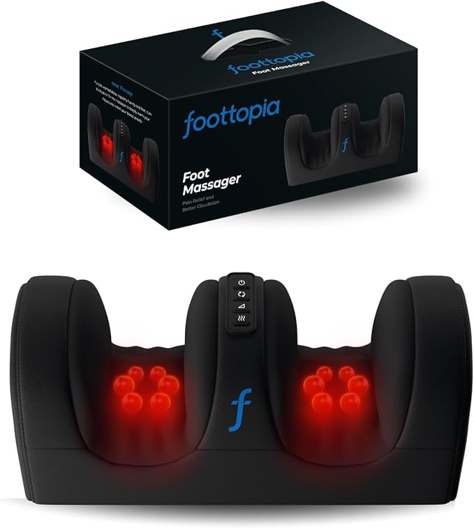 REATHLETE FOOTTOPIA Foot Massager Machine with Heat | Foot and Calf Massager | Ultimate Feet Massager for Pain Relief and Circulation Boost | Deep Tissue Massager
