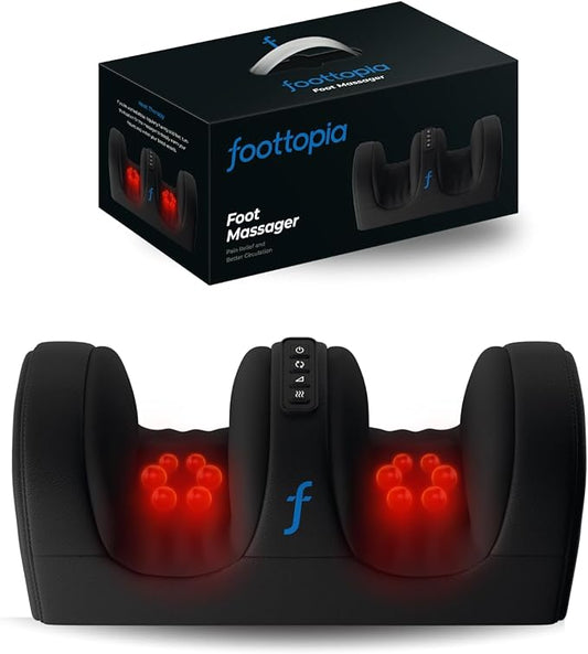 REATHLETE FOOTTOPIA Foot Massager Machine with Heat | Foot and Calf Massager | Ultimate Feet Massager for Pain Relief and Circulation Boost | Deep Tissue Massager