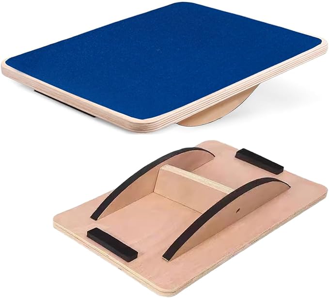 Balance Board Professional Wobble Board for Adults Anti-Slip 350LBS Balance Boards for Physical Therapy Standing Desk Core Strength Wooden Balance Board Rocker Board